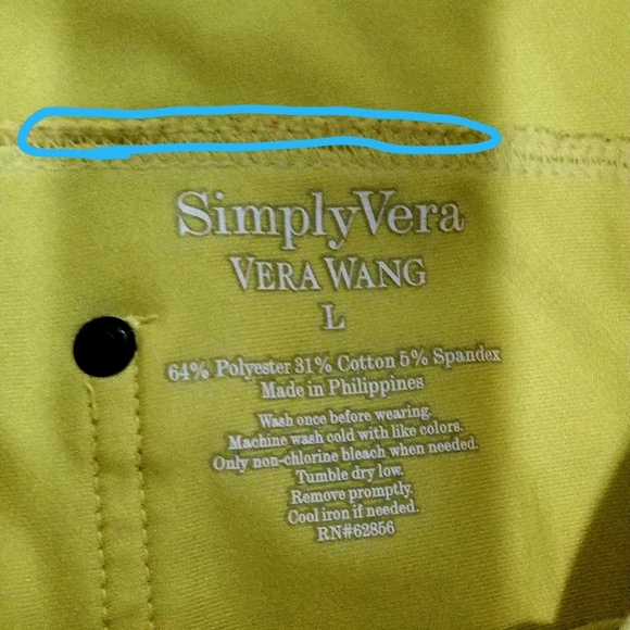 Vera Wang bright yellow large leggings - Picture 7 of 8